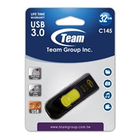 Team C145 32GB USB 3.0 Yellow USB Flash Drive Team C145 32GB USB 3.0 Yellow USB Flash Drive